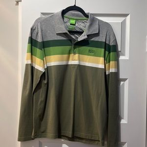 Hugo boss Green label,  long sleeve gold shirt